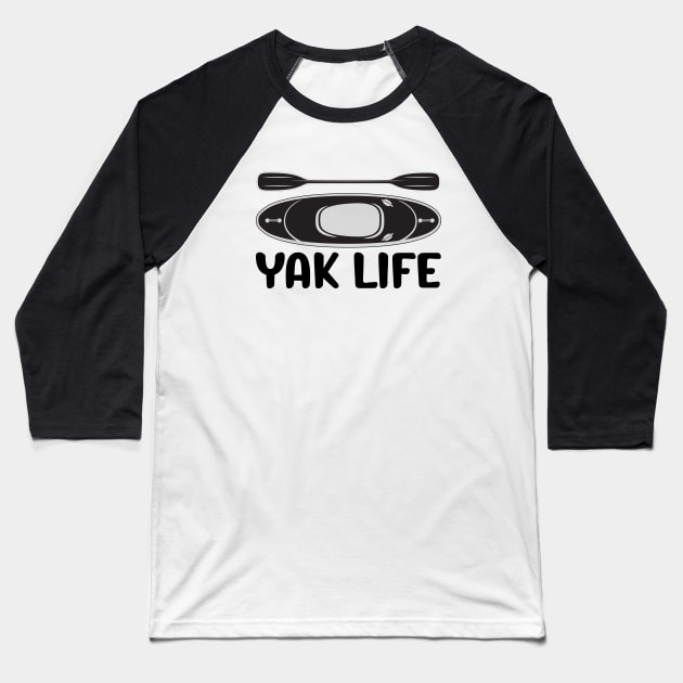 Kayak Life Kayaking and Paddling Baseball T-Shirt by reedae